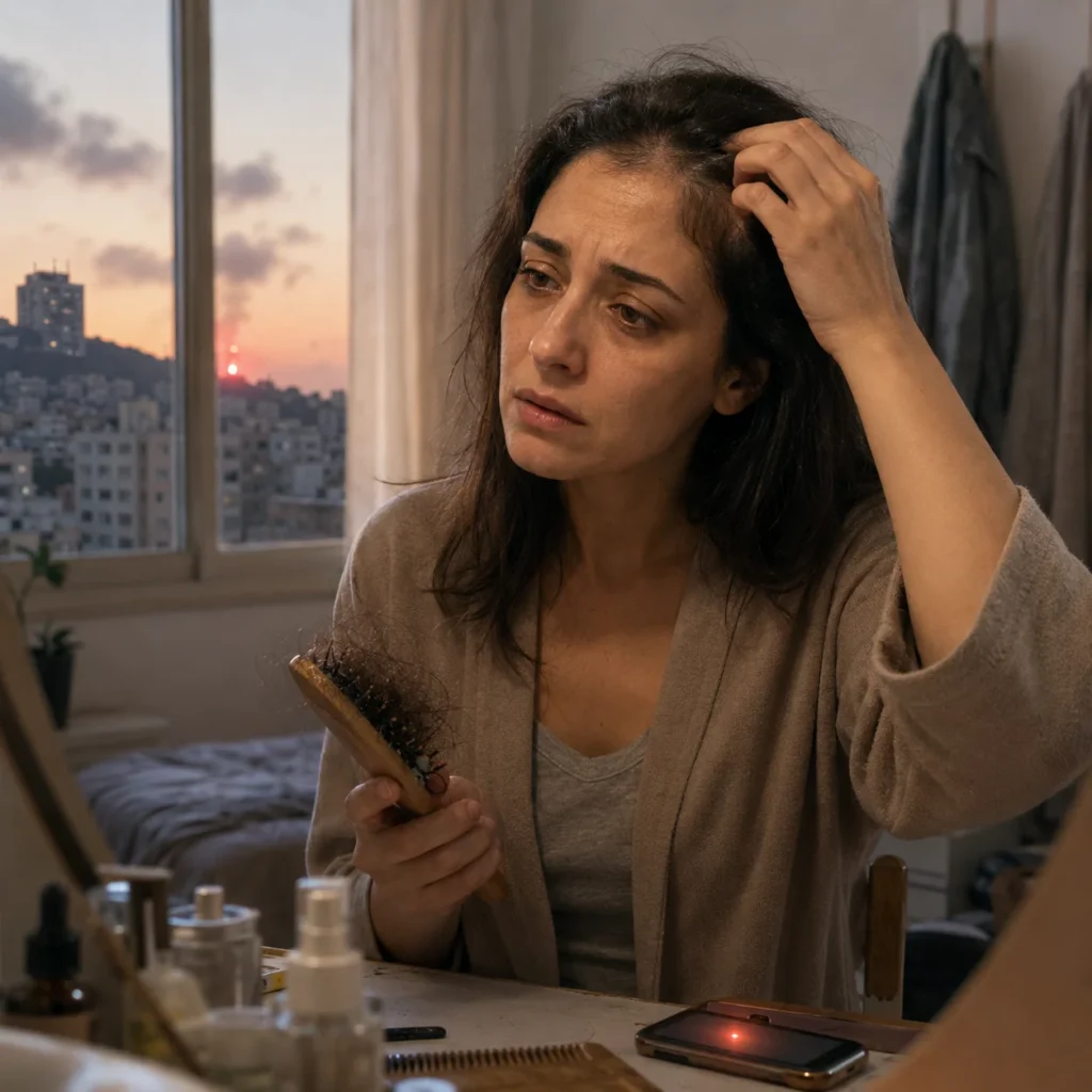 למה השיער נחלש בתקופות לחץ בישראל — ואיך מזהים מתי צריך בדיקה מקצועית